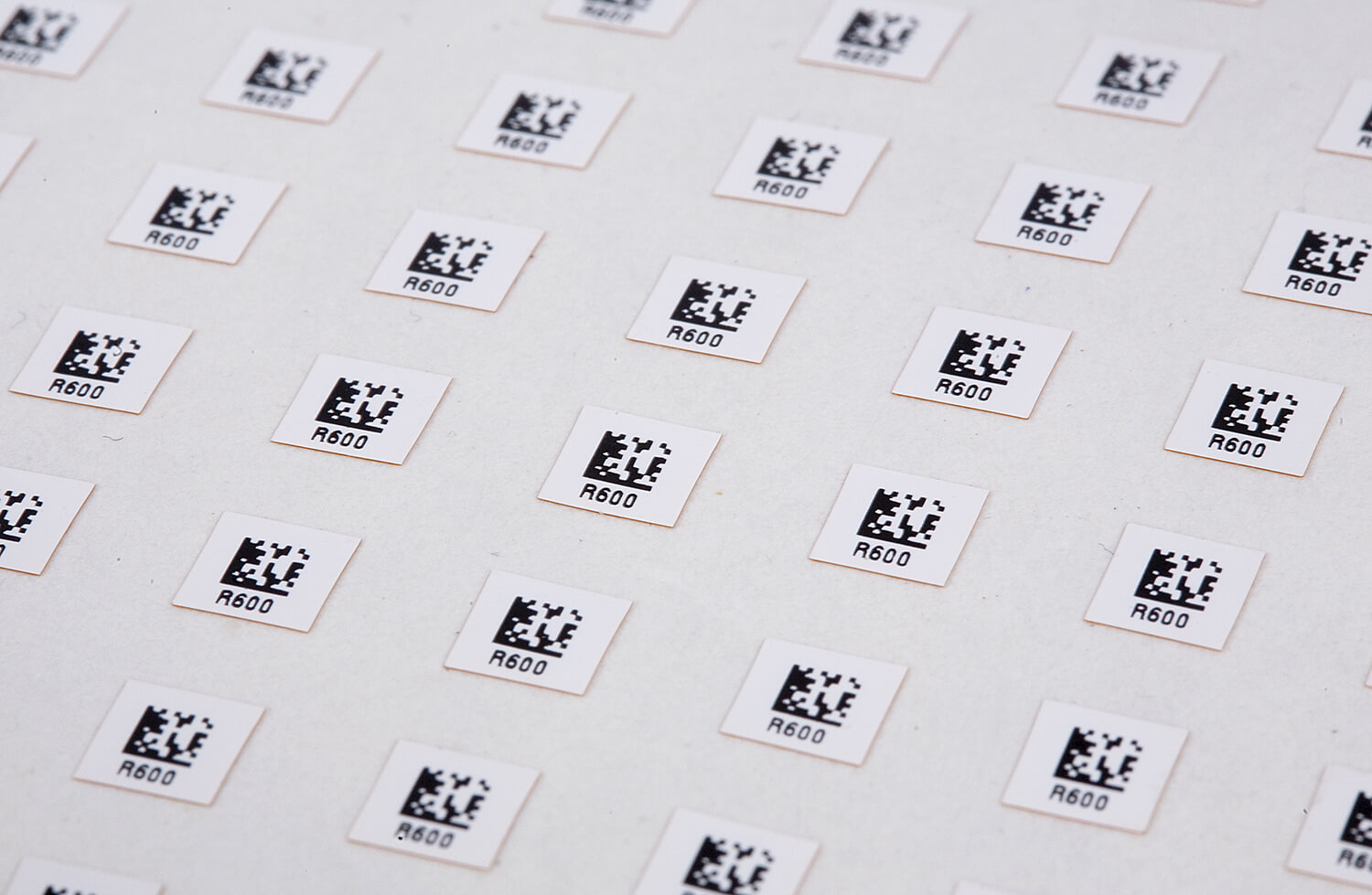 Planche étiquette identification datamatrix