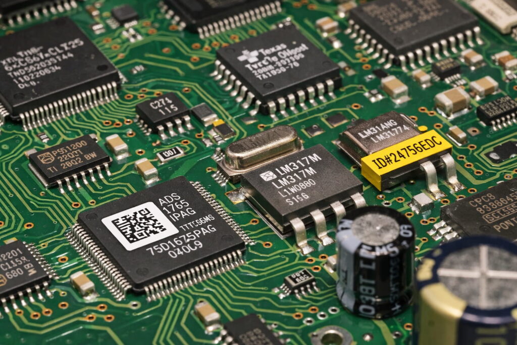 Datamatrix sur une carte électronique